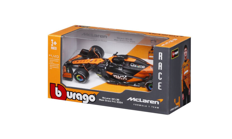 Bburago McLaren F1 Team MCL38 1:43 (2024) #4 Lando Norris